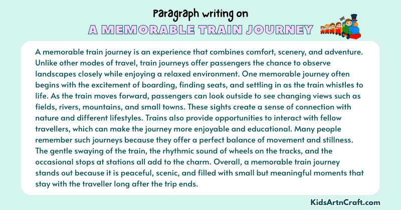 Paragraph on A Memorable Train Journey