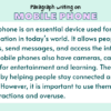Paragraph on Mobile Phone