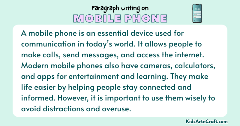 Paragraph on Mobile Phone