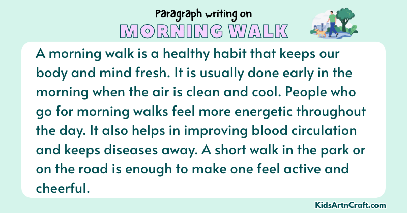 Paragraph on Morning Walk