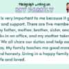Paragraph on My Family