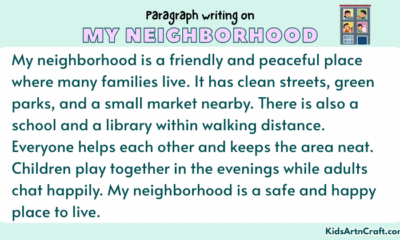 Paragraph on My Neighborhood