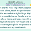 Paragraph on My Parents