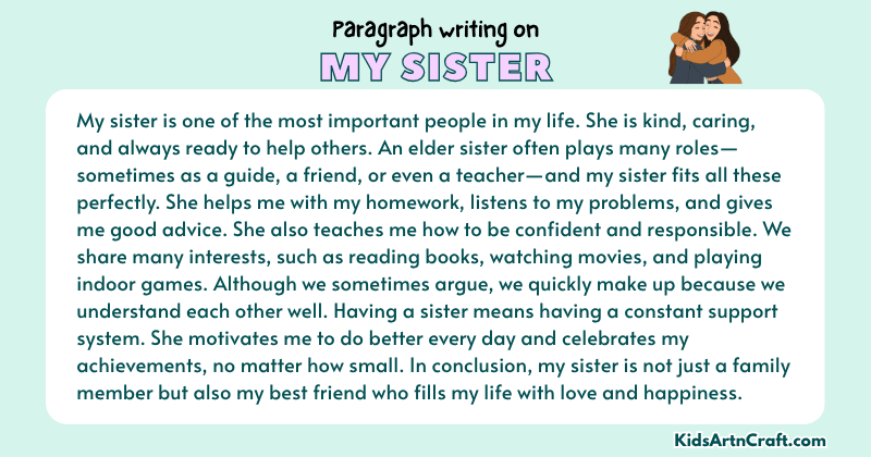 Paragraph on My Sister