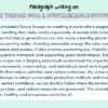 Paragraph on My Vision for a Sustainable Future