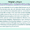 Paragraph on Natural Resources