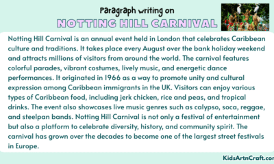 Paragraph on Notting Hill Carnival