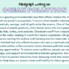 Paragraph on Ocean Pollution