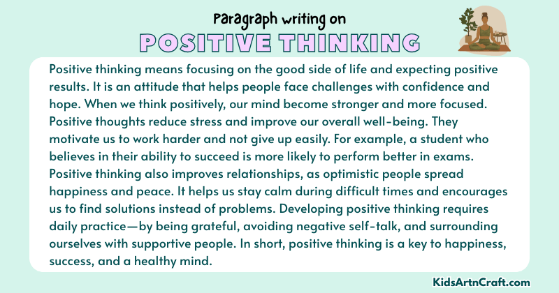 Paragraph on Positive Thinking