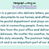 Paragraph on Postman