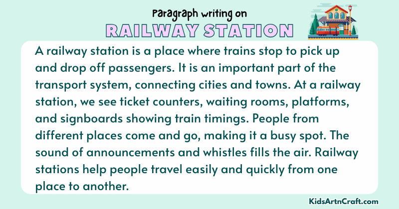 Paragraph on Railway Station