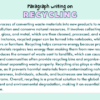 Paragraph on Recycling
