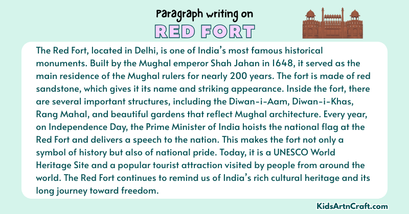 Paragraph on Red Fort