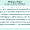 Paragraph on Rio Carnival