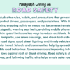 Paragraph on Road Safety
