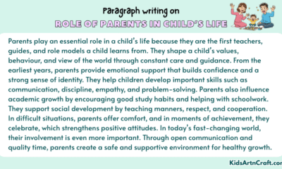 Paragraphs on Role of Parents in Child’s Life