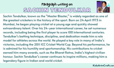 Paragraph on Sachin Tendulkar