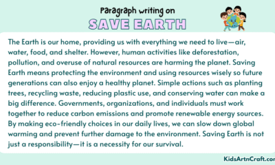 Paragraph on Save Earth