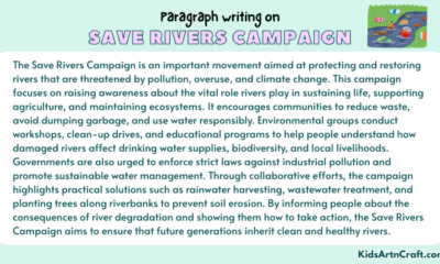 Paragraph on Save Rivers Campaign
