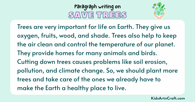 Paragraph on Save Trees