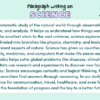 Paragraph on Science
