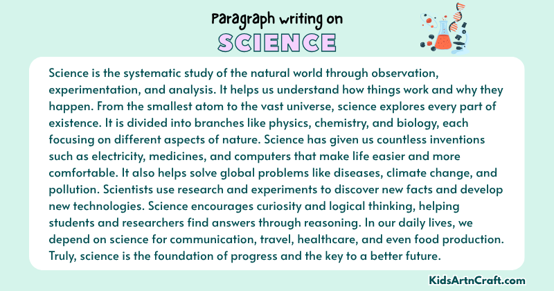 Expository Paragraph on Science (Explains with Facts)