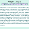 Paragraph on Self-Confidence
