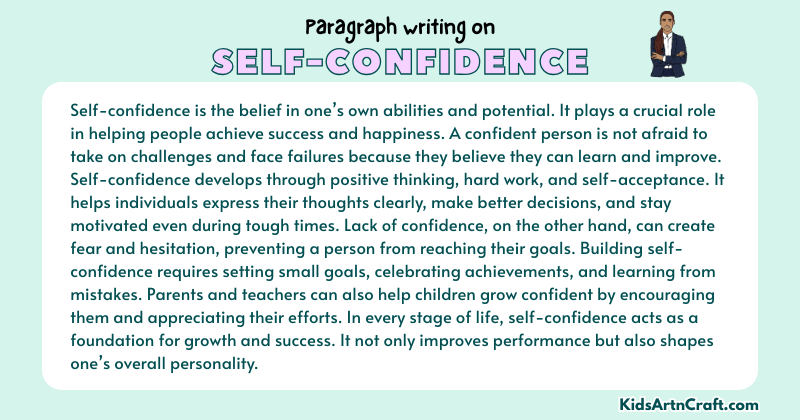 Expository Paragraph on Self-Confidence (Explains with Facts)