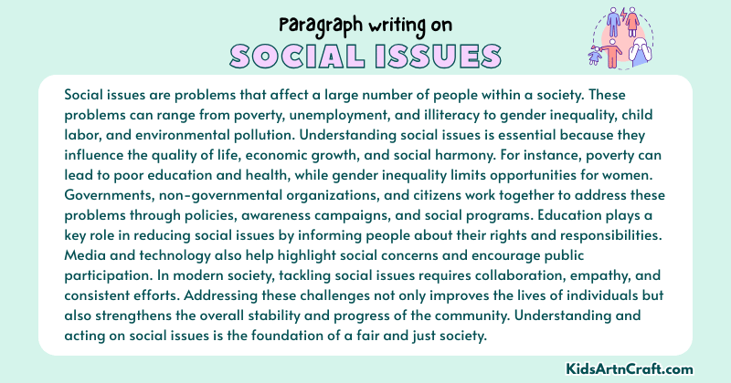 Paragraph on Social Issues