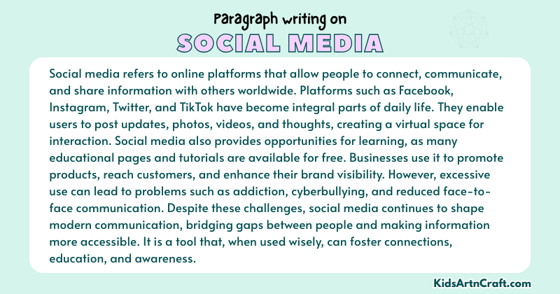 Paragraph on Social Media