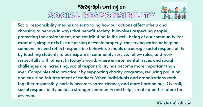 Expository Paragraph on Social Responsibility (Explains with Facts)
