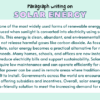Paragraph on Solar Energy