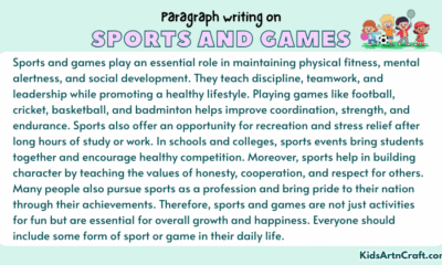 Paragraph on Sports and Games