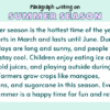 Paragraph on Summer Season
