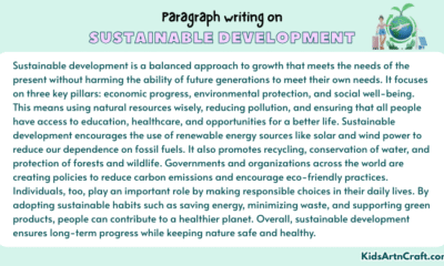 Paragraph on Sustainable Development