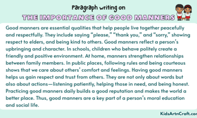 Paragraph on The Importance of Good Manners