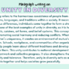 Paragraph on Unity in Diversity