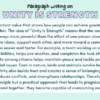 Paragraph on Unity is Strength