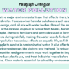 Paragraph On Water Pollution