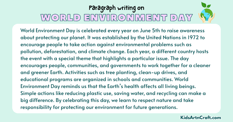 Paragraph on World Environment Day