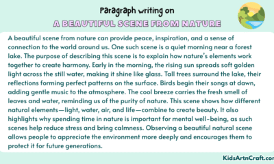 Paragraph on A Beautiful Scene From Nature