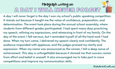 Paragraph on A Day I Will Never Forget