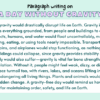 Paragraph On A Day Without Gravity