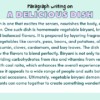 Paragraph on A Delicious Dish