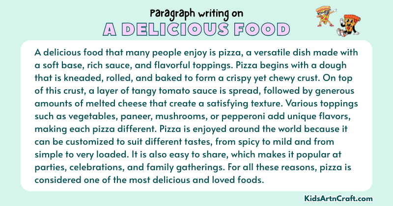 Paragraph on A Delicious Food