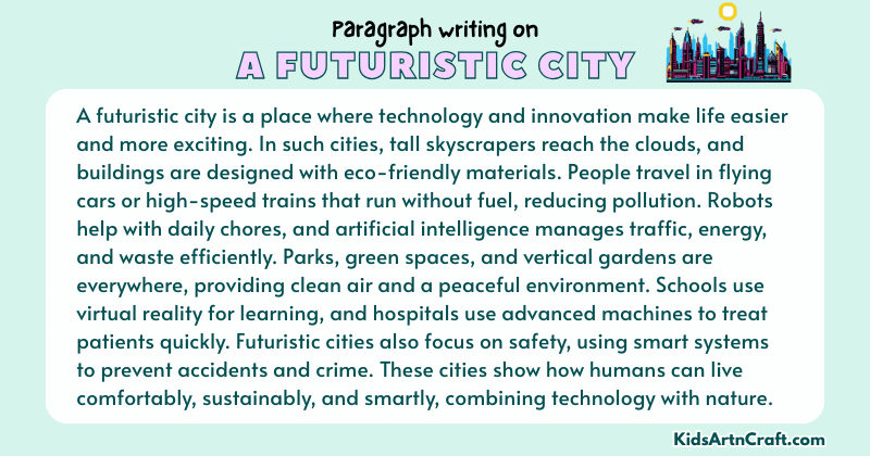 Expository Paragraph on A Futuristic City (Explains with Facts)