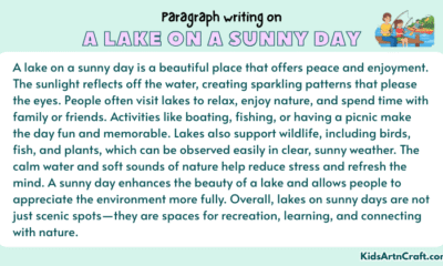 Paragraph on A Lake On A Sunny Day