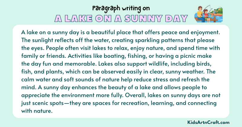 Expository Paragraph on A Lake On A Sunny Day (Explains with Facts)