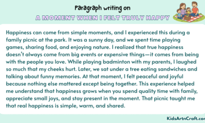 Paragraph on A Moment When I Felt Truly Happy