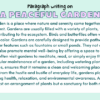 Paragraph on A Peaceful Garden